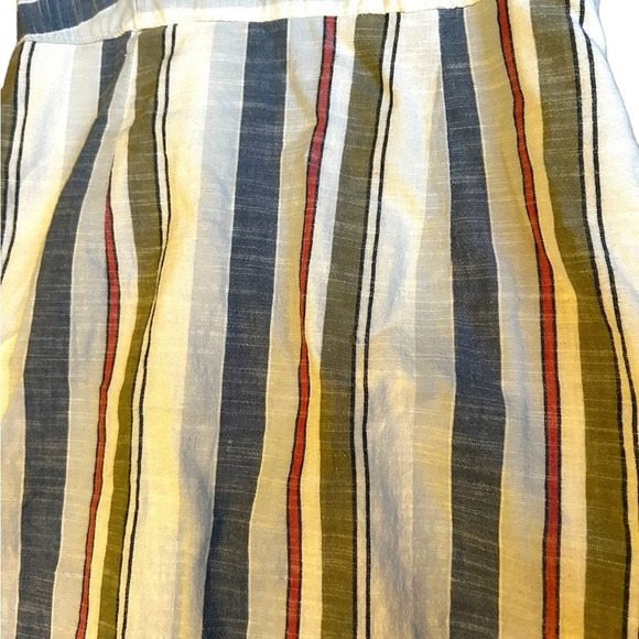 abercrombie & fitch blue white red green striped mini dress size XS pockets​ - Picture 12 of 12